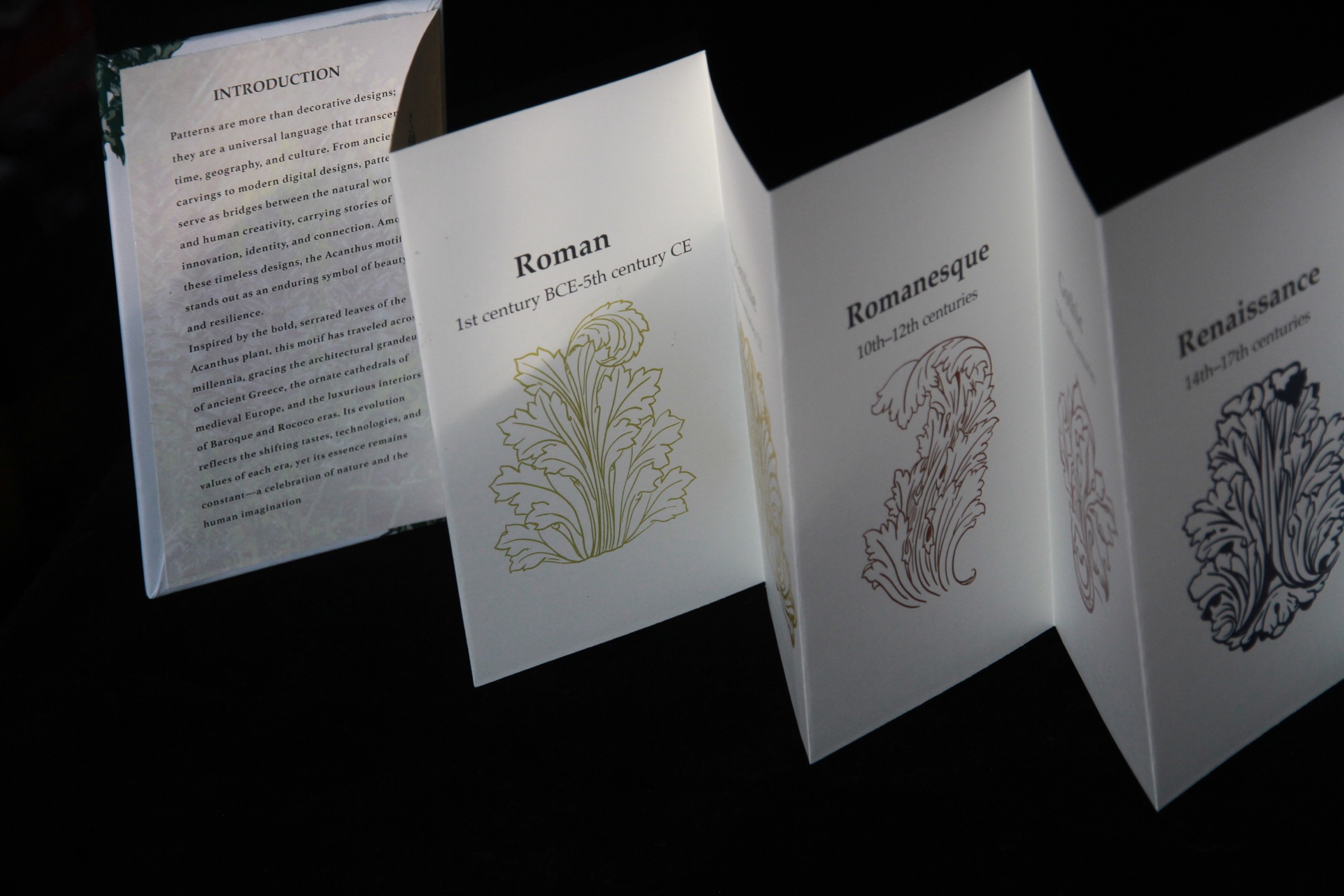 Twisting Vines publication unfolded